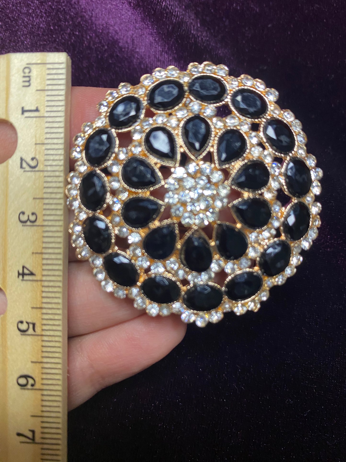 Stone and Faux Kundan Finger Ring | Big size