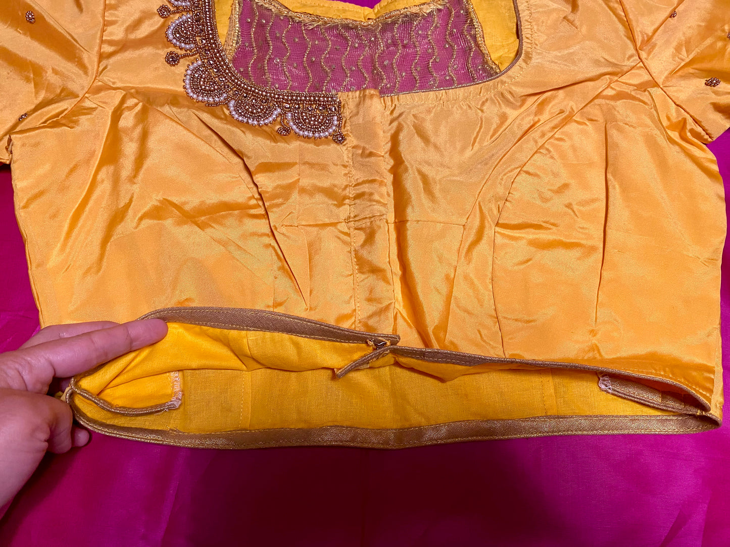Maggam Aari work blouse |PrincessCut Non-Padded | Fits 38”- 44”