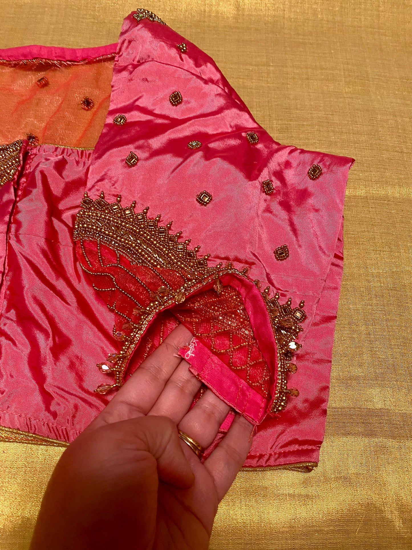 Maggam Aari work blouse |PrincessCut Non-Padded | Fits 38”- 44”