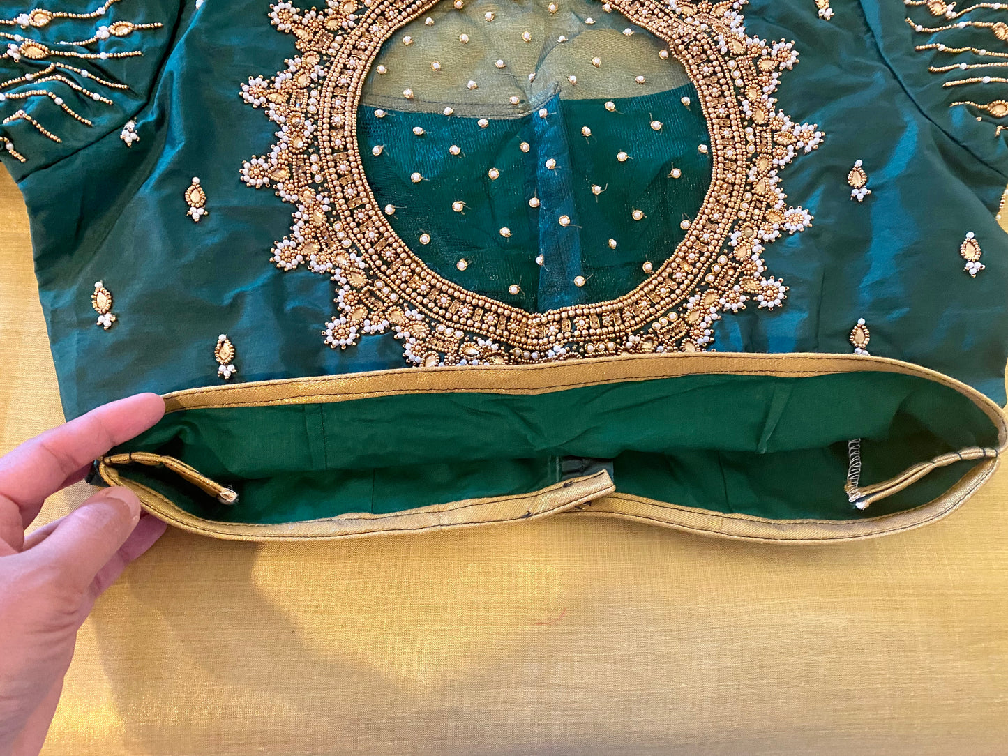 Maggam Aari work blouse |PrincessCut Non-Padded | Fits 38”- 44”