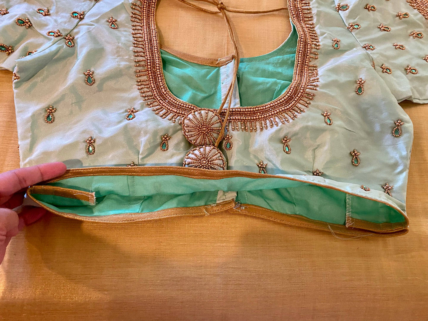Maggam Aari work blouse |PrincessCut Non-Padded | Fits 38”- 44”