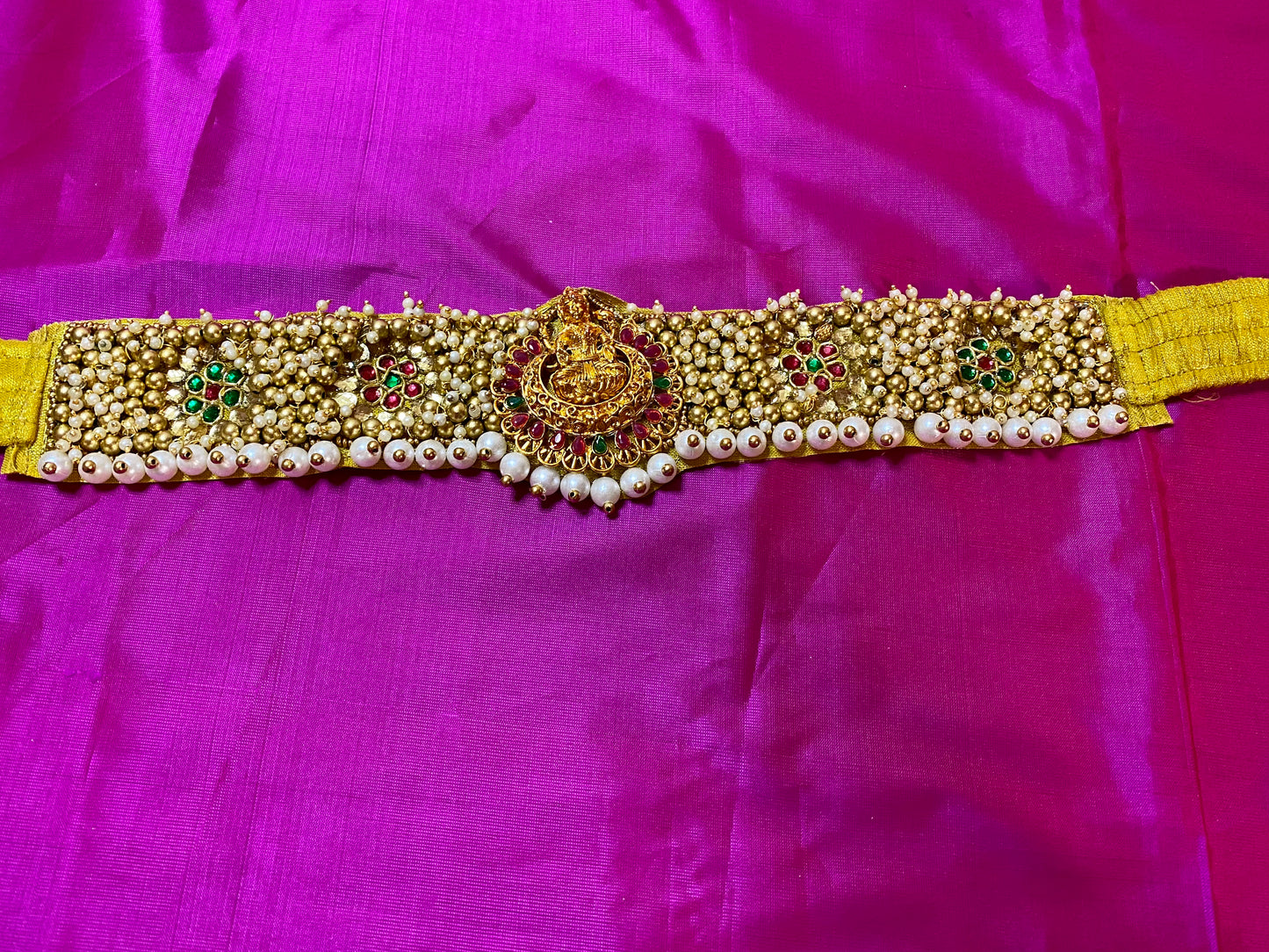 Aari Maggam work Laxmi design Belt | size-24"-36"