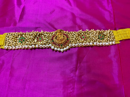 Aari Maggam work Laxmi design Belt | size-24"-36"