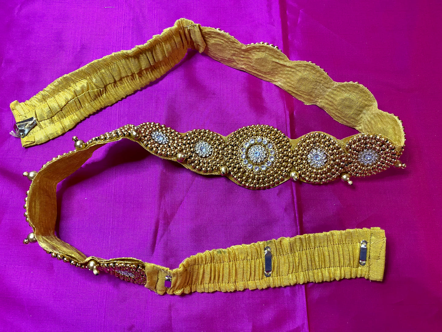 Aari Maggam work Belt |Gold| Size- 26"-38"