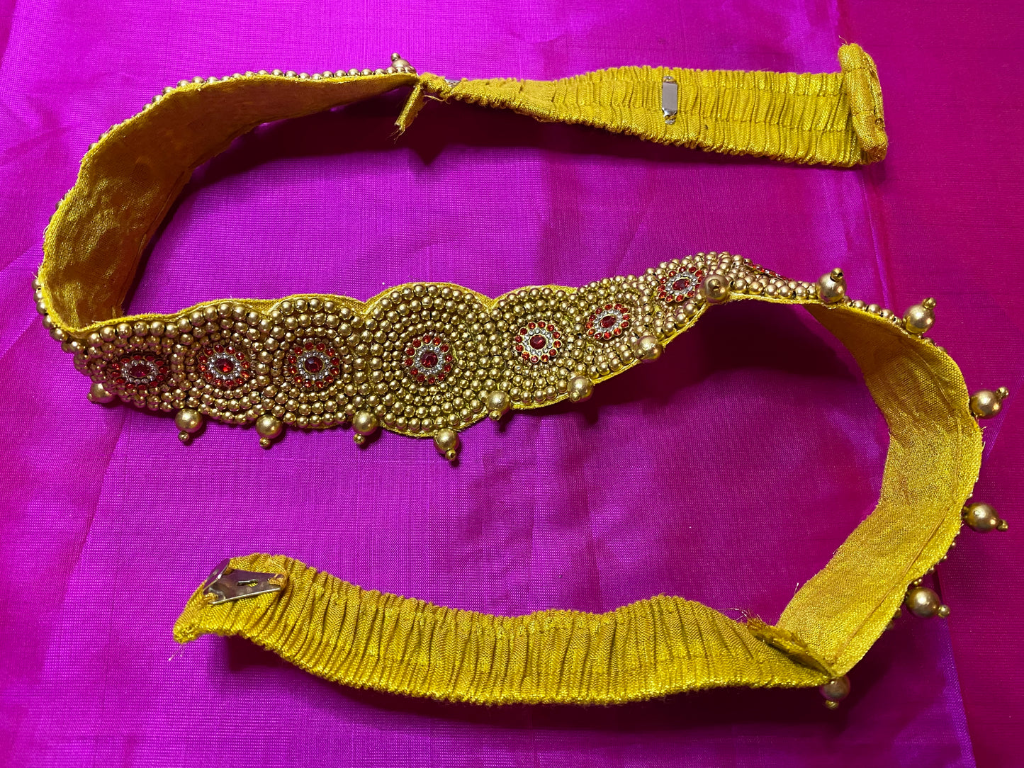 Aari Maggam work Belt | Gold| Size- 24"-40"