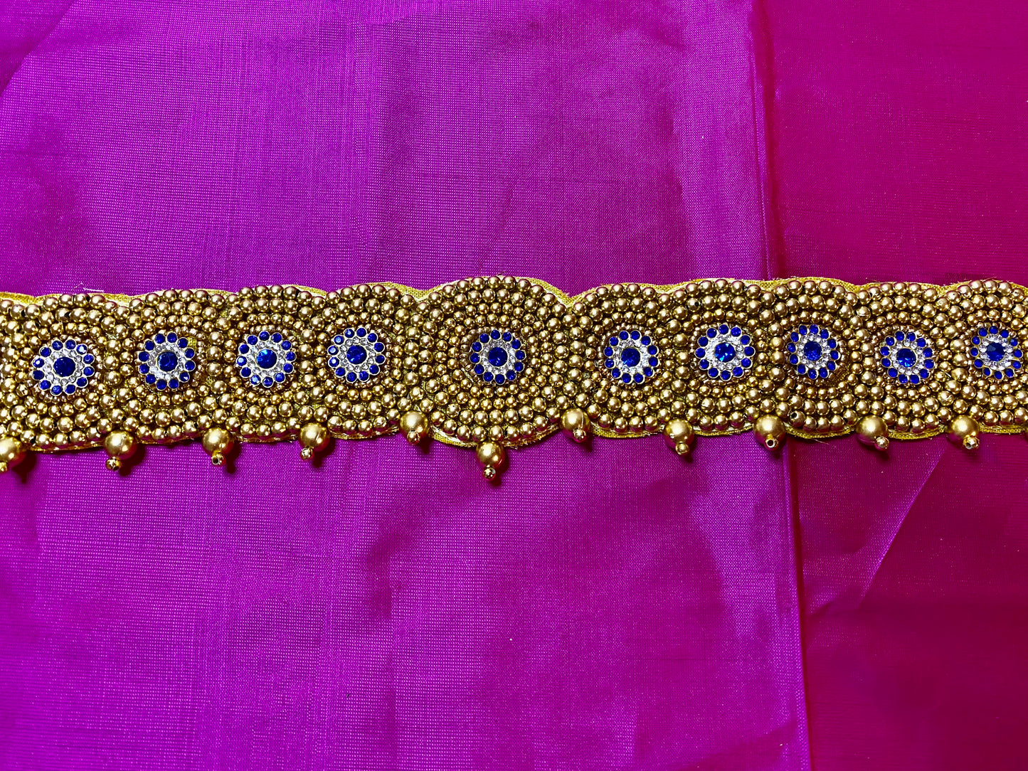 Aari Maggam work Belt | Gold| Size- 24"-40"