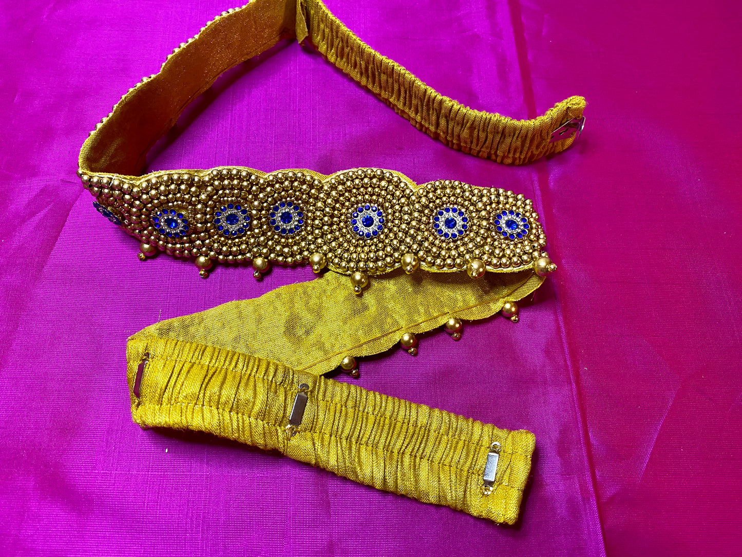 Aari Maggam work Belt | Gold| Size- 24"-40"
