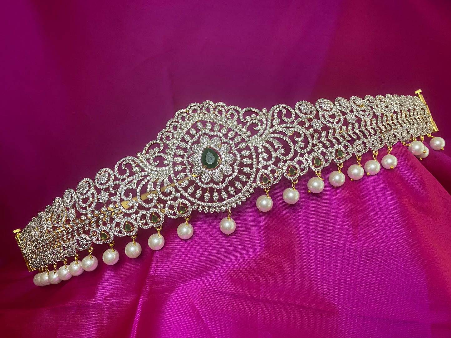 Kamarpatta| CZ American Diamond Vaddanam |Adult