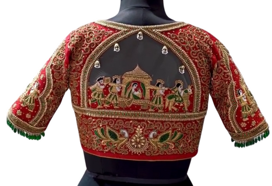 Bridal Doli Design  Maggam Aari blouse |PrincessCut Padded 38"-42"