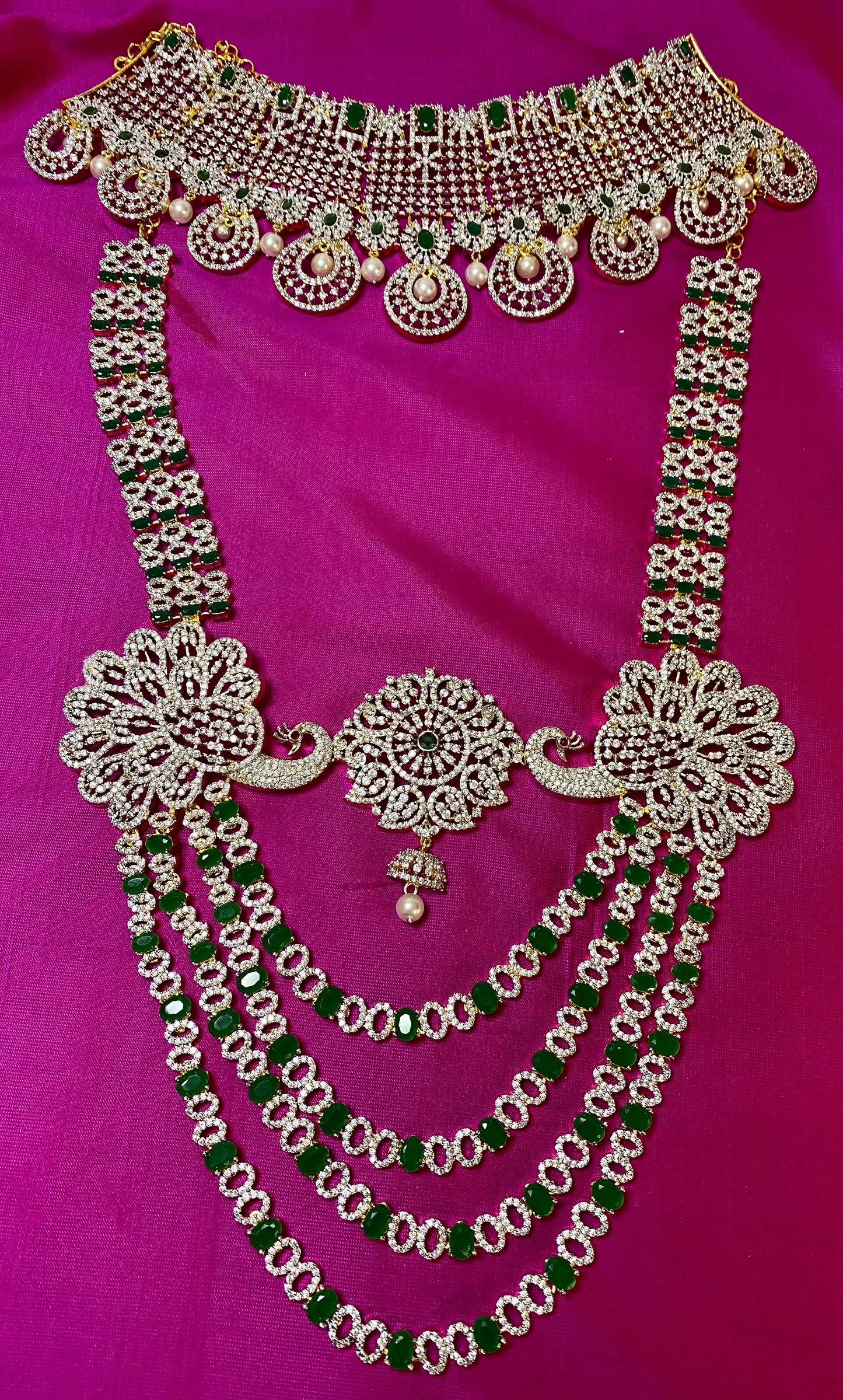 AD Bridal Set | Peacock |GJ Finish