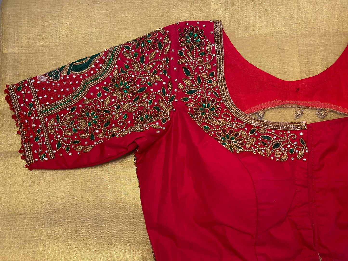 Bridal Doli Design Maggam Aari blouse |PrincessCut Padded 38"