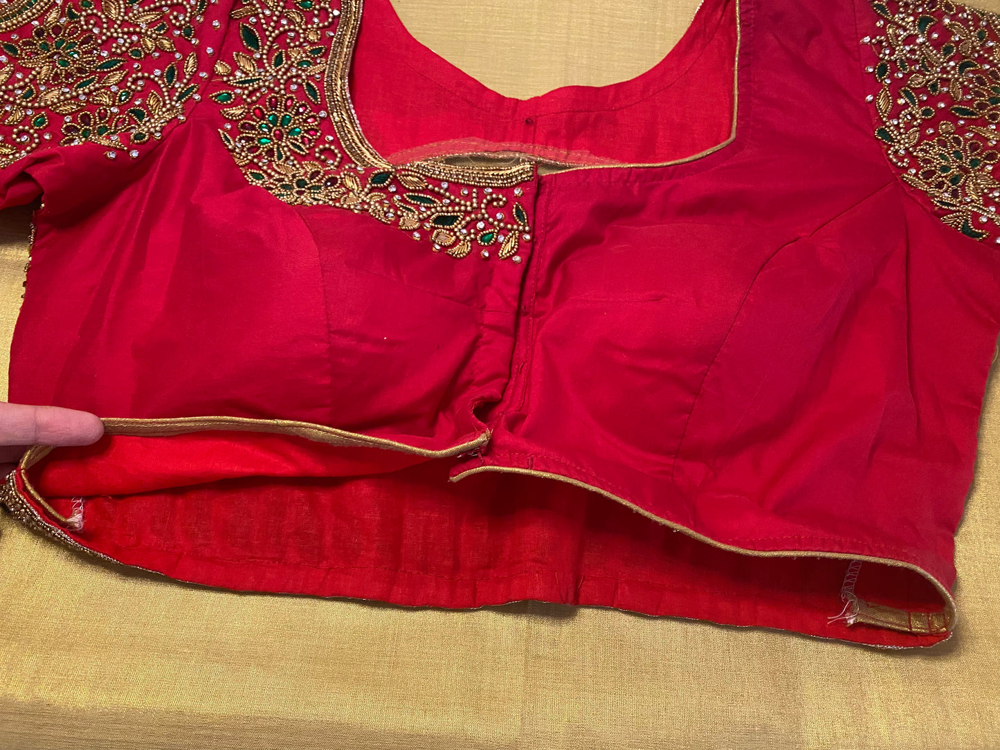 Bridal Doli Design Maggam Aari blouse |PrincessCut Padded 38"