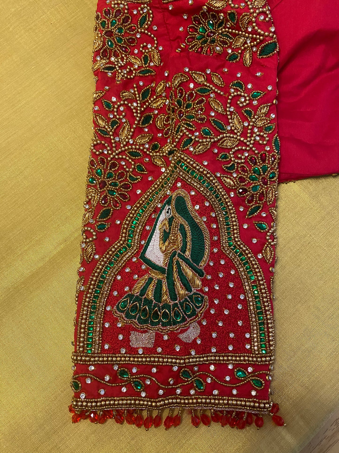 Bridal Doli Design Maggam Aari blouse |PrincessCut Padded 38"