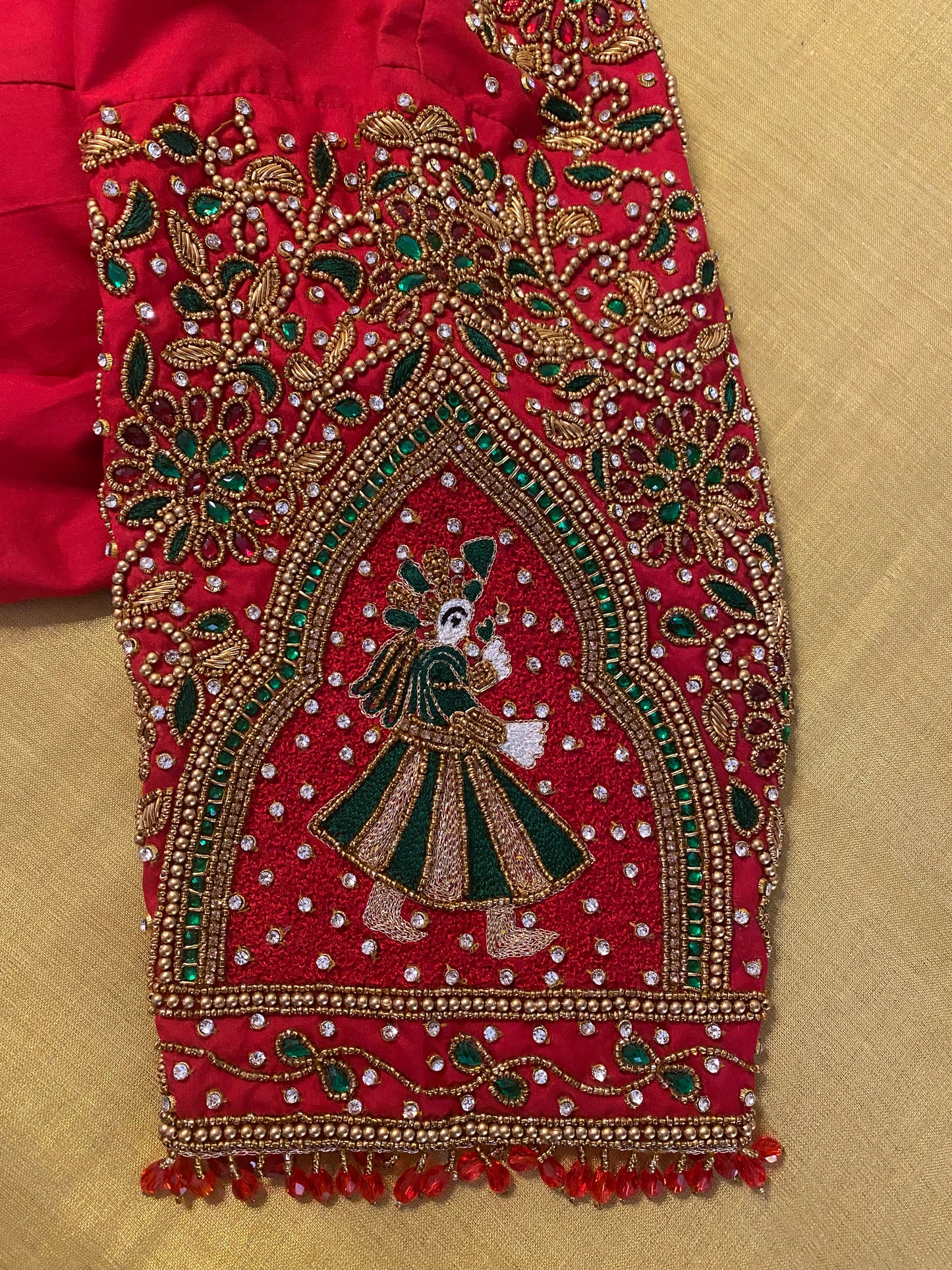 Bridal Doli Design Maggam Aari blouse |PrincessCut Padded 38"