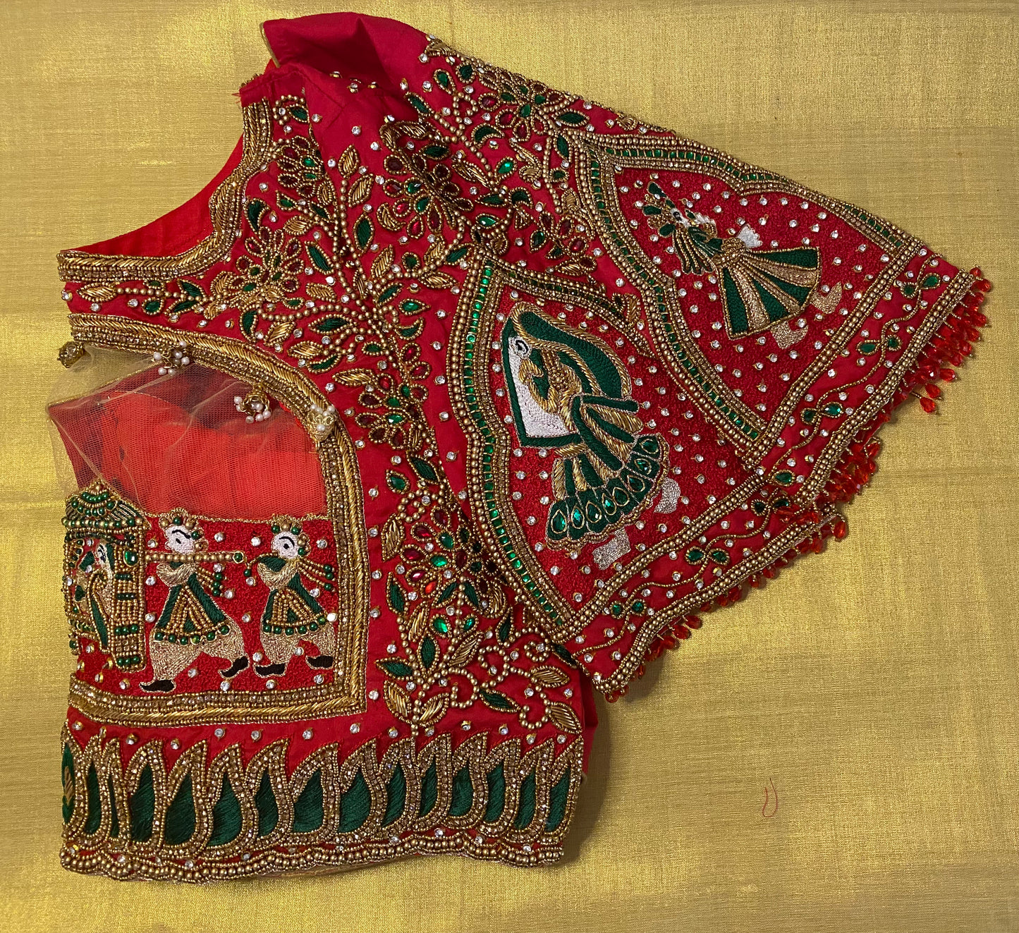 Bridal Doli Design Maggam Aari blouse |PrincessCut Padded 38"