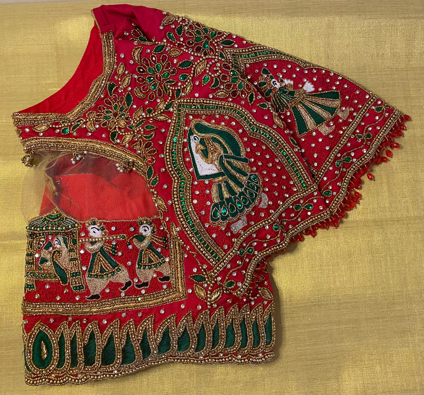 Bridal Doli Design Maggam Aari blouse |PrincessCut Padded 38"
