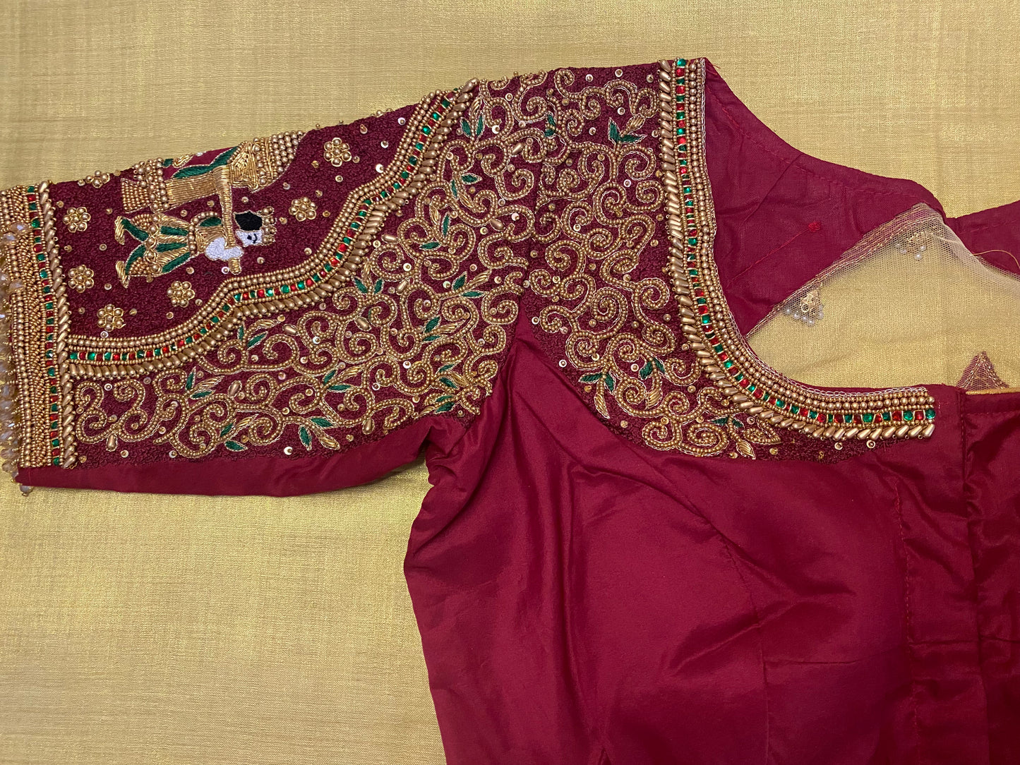 Bridal Doli Design Maggam Aari blouse |PrincessCut Padded 38"-42"
