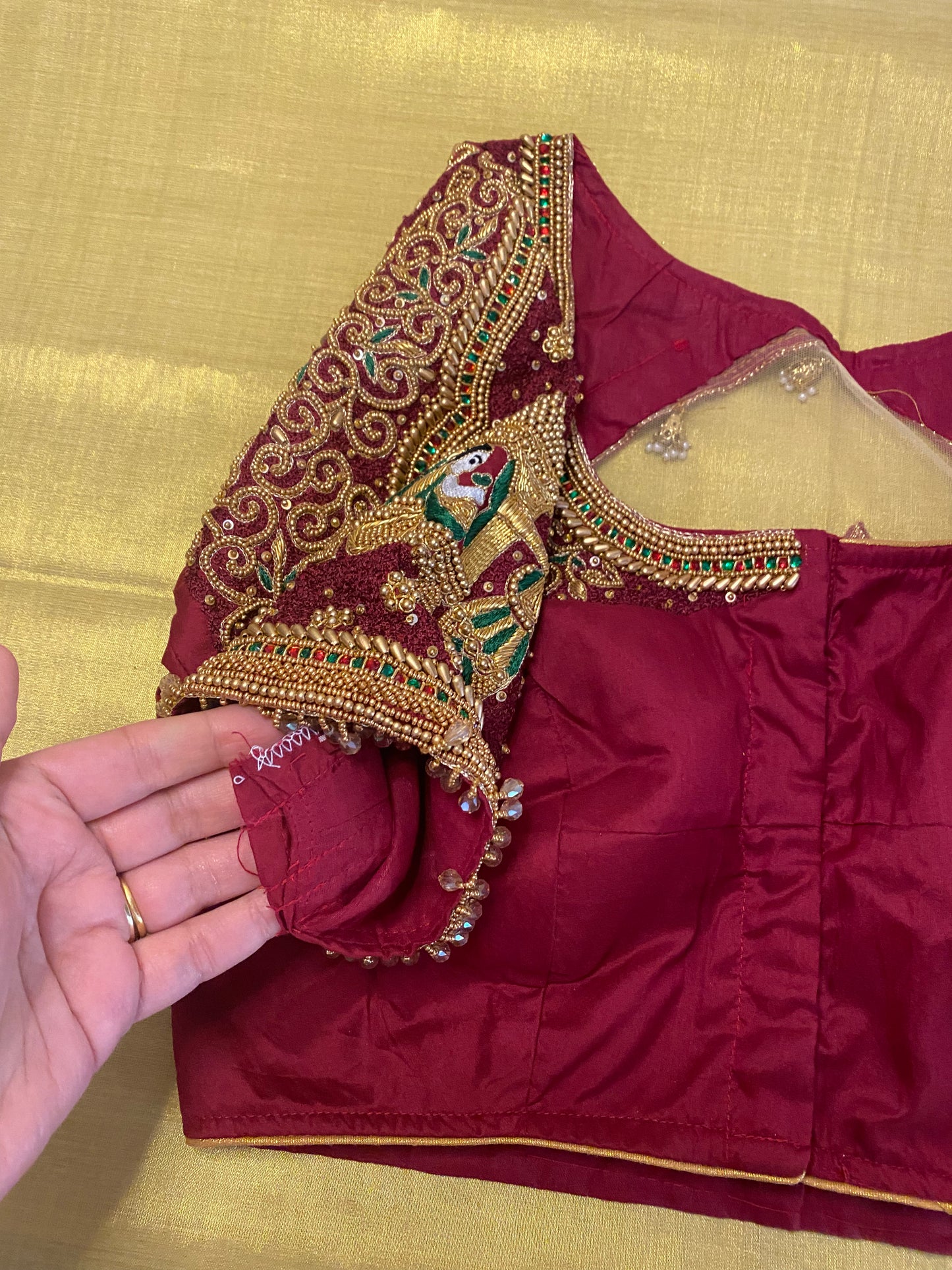 Bridal Doli Design Maggam Aari blouse |PrincessCut Padded 38"-42"