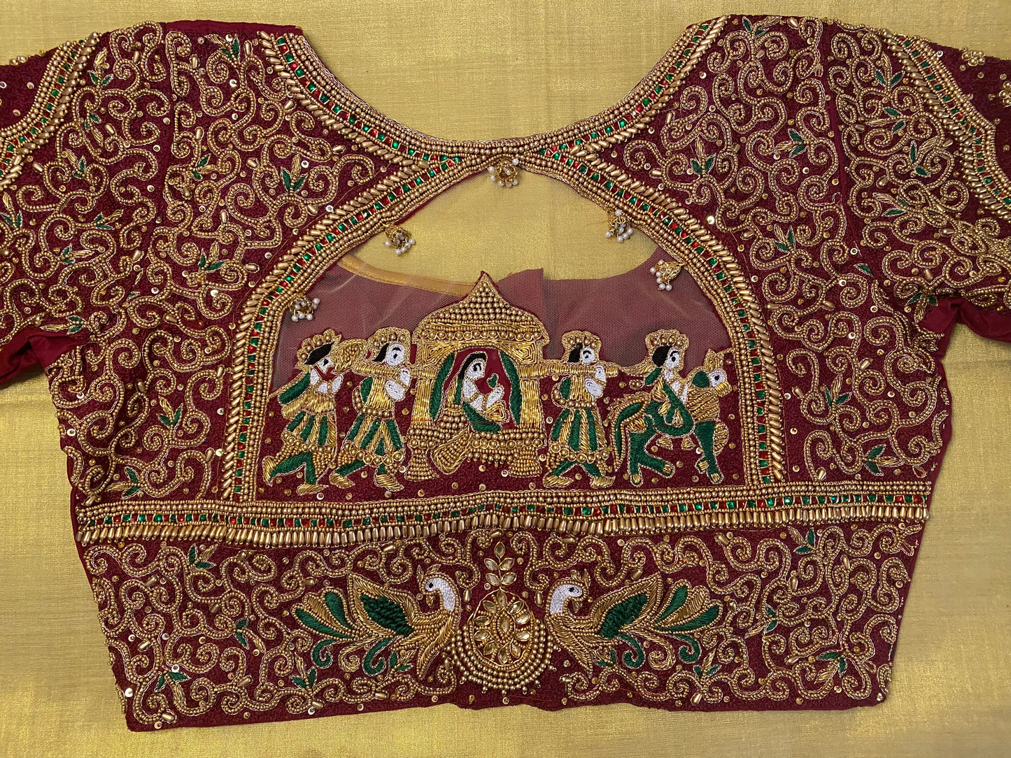 Bridal Doli Design Maggam Aari blouse |PrincessCut Padded 38"-42"