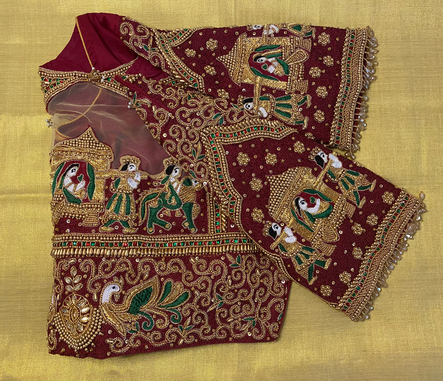 Bridal Doli Design Maggam Aari blouse |PrincessCut Padded 38"-42"