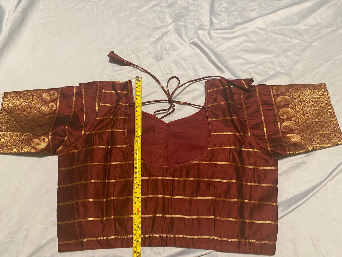 Saree with Stitched blouse(38"-42")|Kanjivaram Style|Soft LichiSilk|Fall ,Pico/overlock done (Copy)