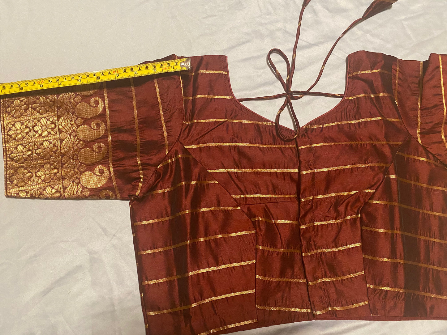 Saree with Stitched blouse(38"-42")|Kanjivaram Style|Soft LichiSilk|Fall ,Pico/overlock done (Copy)