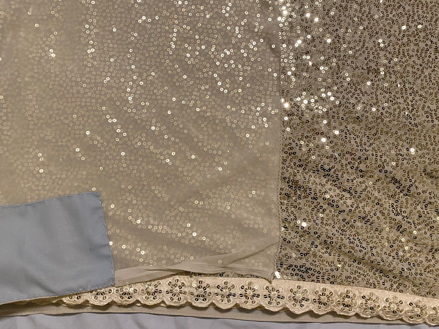 Deepika Inspired Saree| Sequins Party Saree|unstitched blouse|Fall/pico done