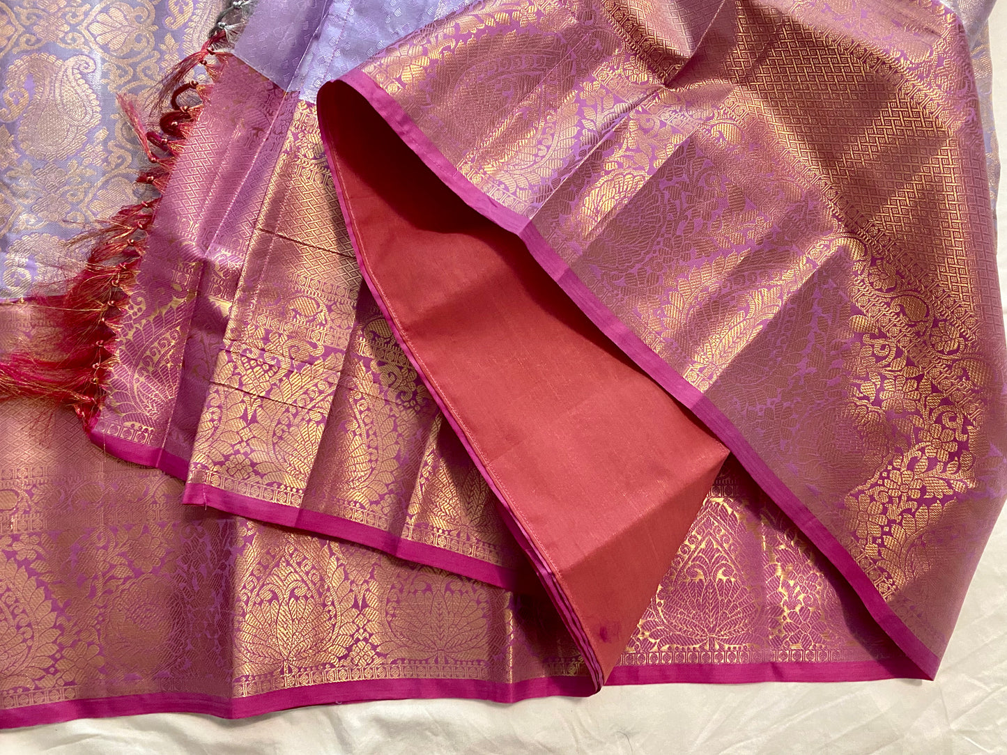 Pattu style Saree with Readymade Maggam Aari blouse|PrincessCut|Fits 38"-44”|Wedding Embroidered Blouse|Saree with stitched blouse Fall Pico