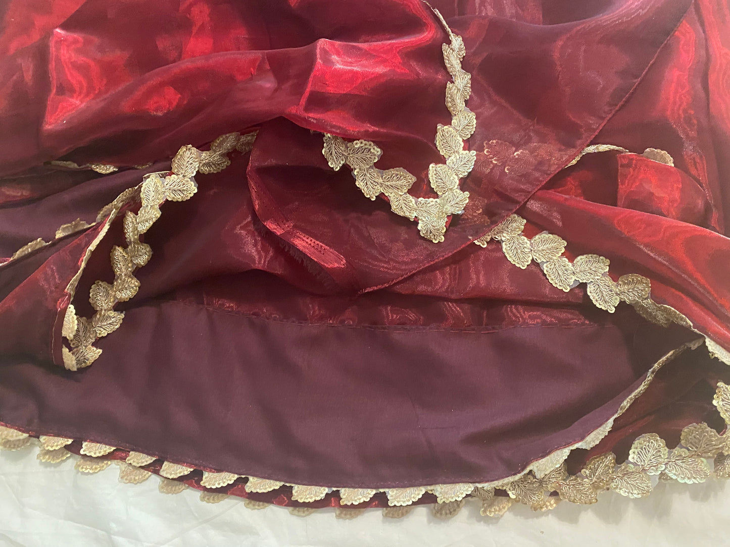 Organza Saree with Sequin Lace and stitched blouse|Light weight| Plain saree with border and readymade blouse|Fall pico/overlock done