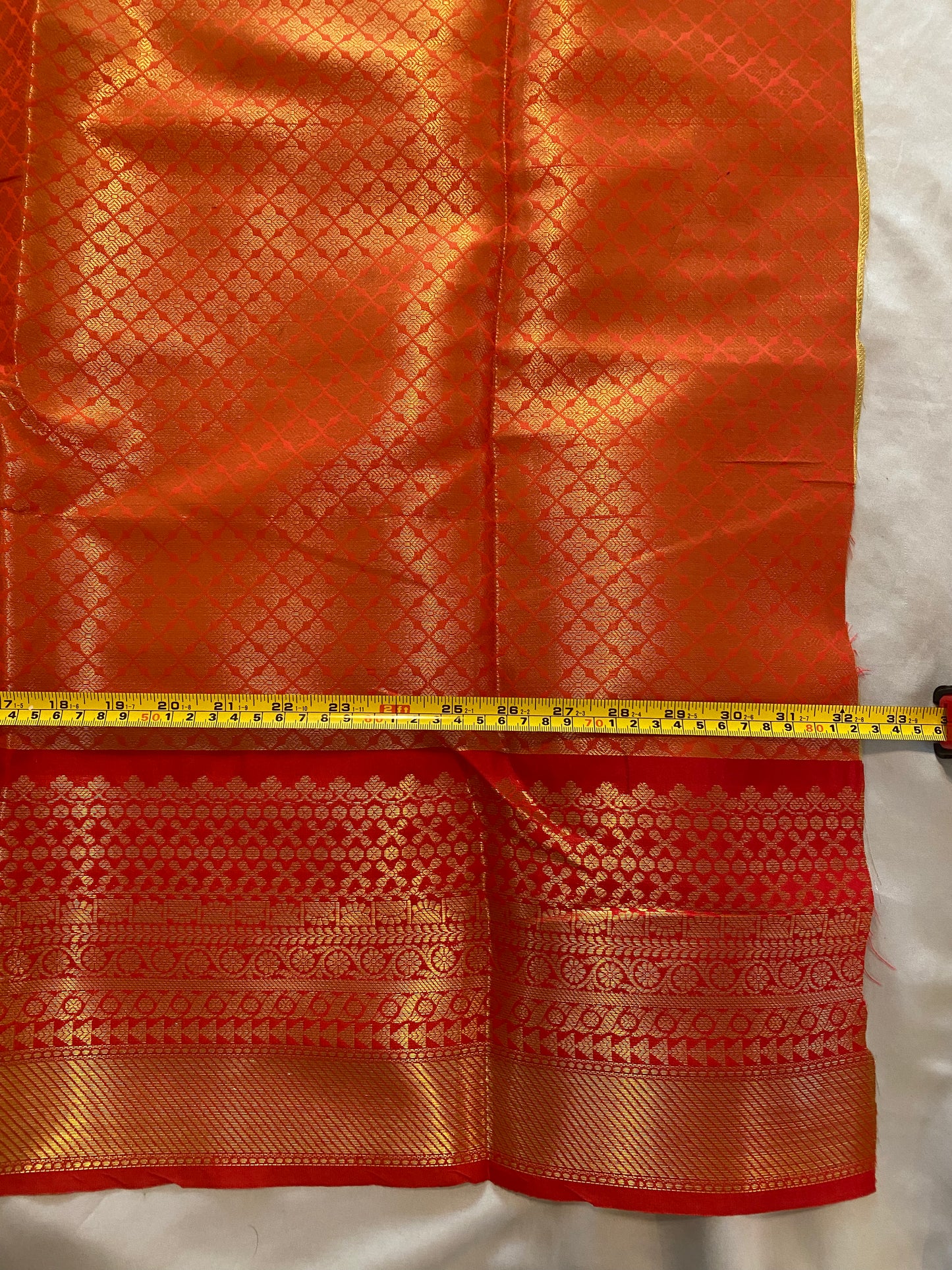 Tissue saree |Kanjivaram style| Saree with stitched Blouse and matching saree blouse|Padded fits bust 38"- 42"