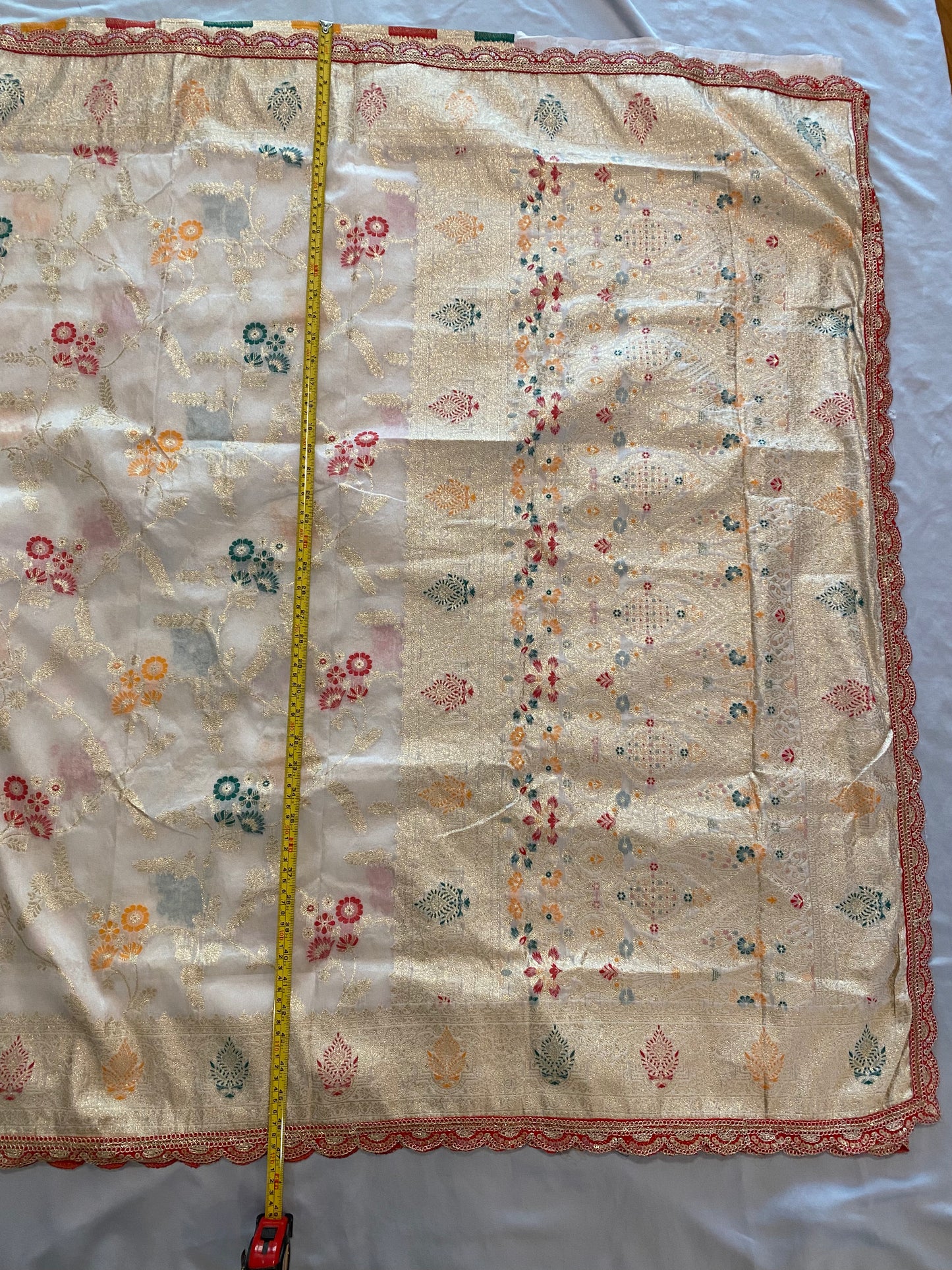 Saree with Stitched Stretchable blouse|Light Weight |Saree with readymade blouse|Bust -Stretchable 36" -38"| Fall , Pico/overlock done