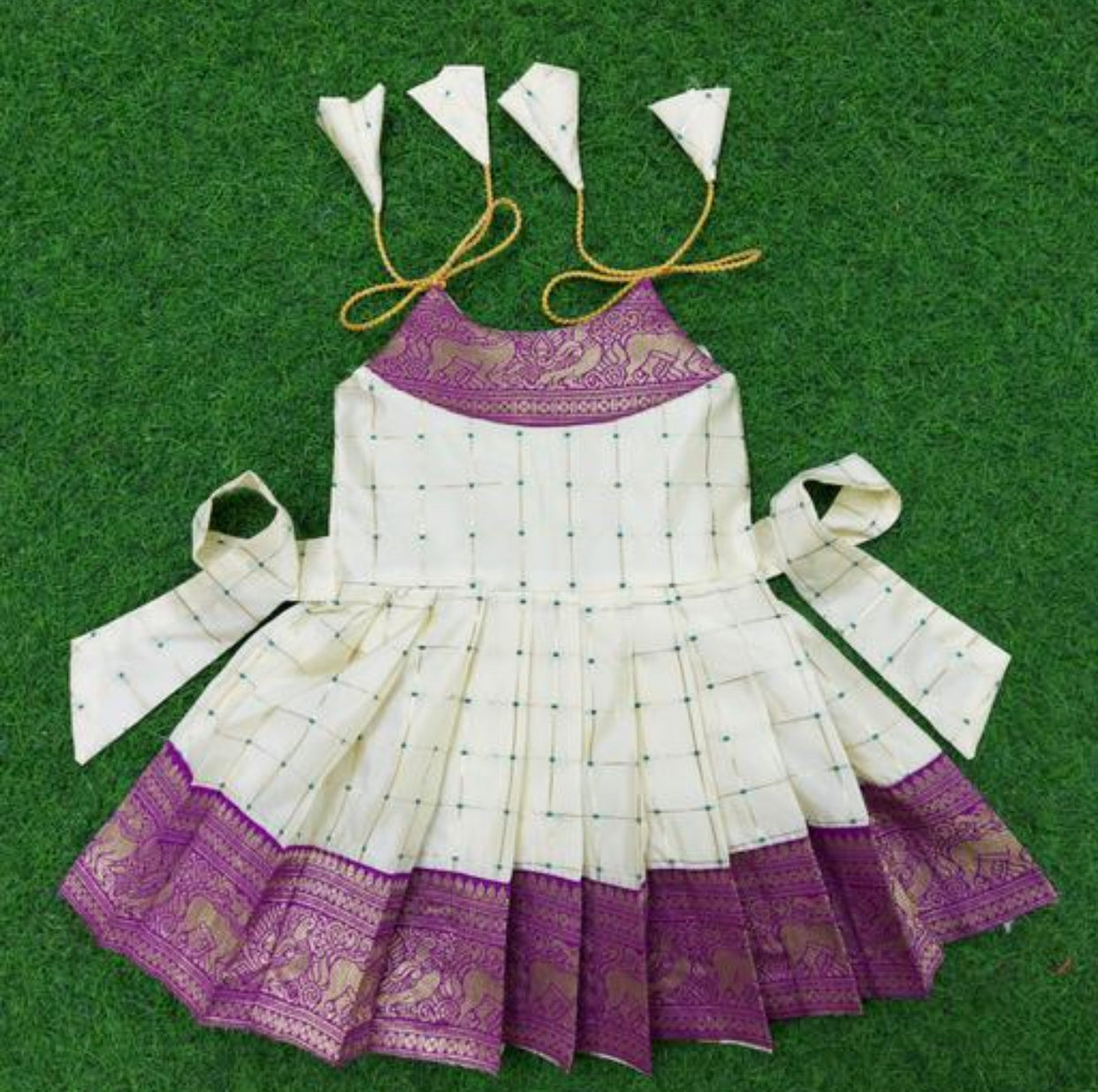 PattuPavadai| Frock Dress For baby Girls| South Indian Traditional Pattu Pavadai|