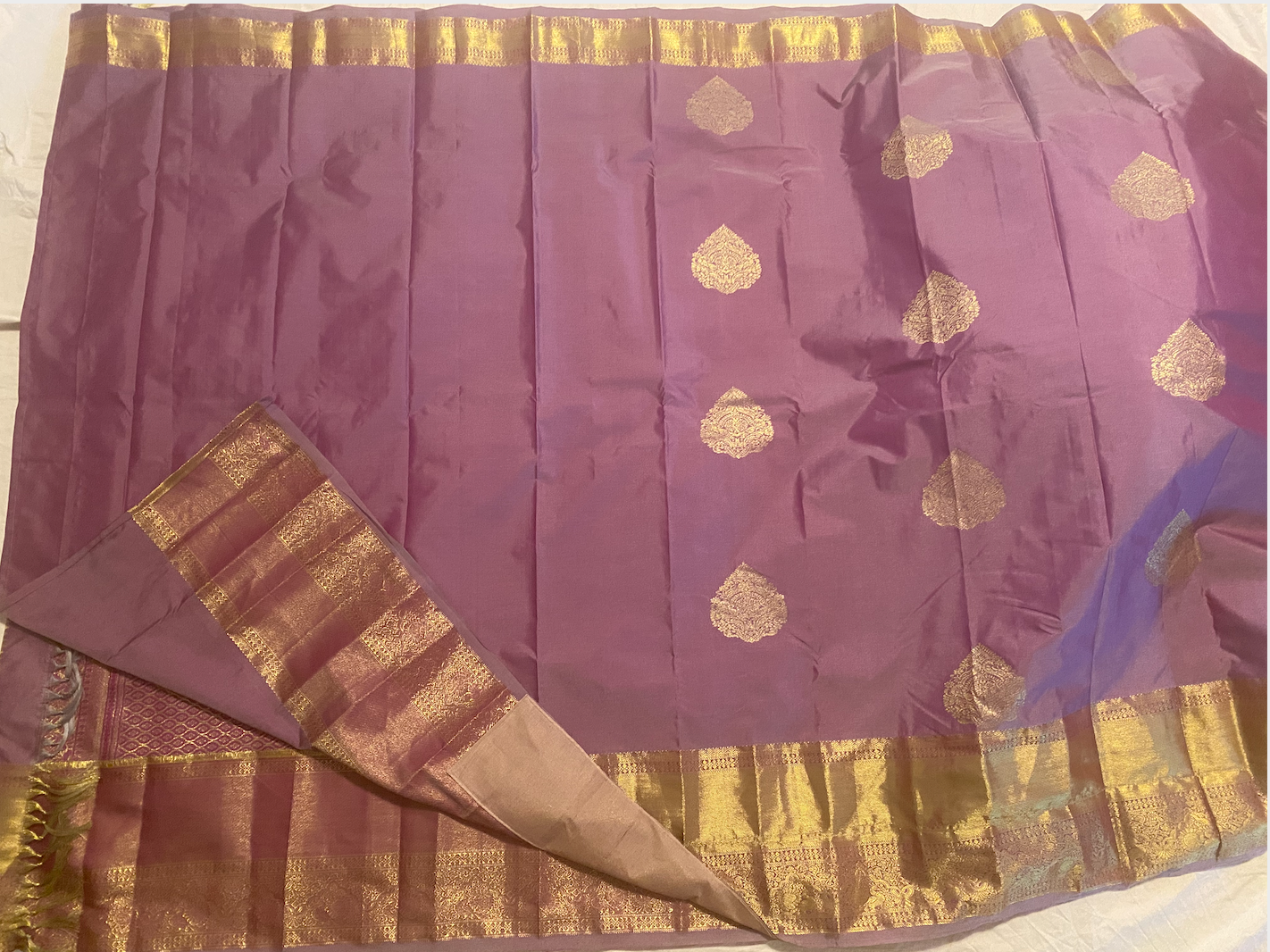 Pattu style Mix Silk Saree with Readymade Maggam Aari blouse|PrincessCut|Fits 36"-42”|Wedding Embroidered Blouse|Saree with stitched blouse Fall Pico done
