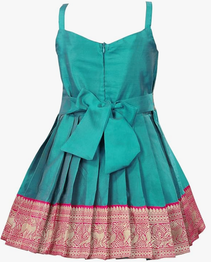 KidsDress|Frock Dress|PattuPavadai|South Indian Traditional Pattu Pavadai| Tapeta Silk