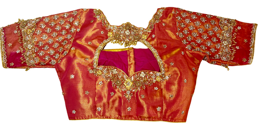 Bridal Maggam Blouse|Aari Blouse |Readymade|PrincessCut Padded | Fits 38”- 44”