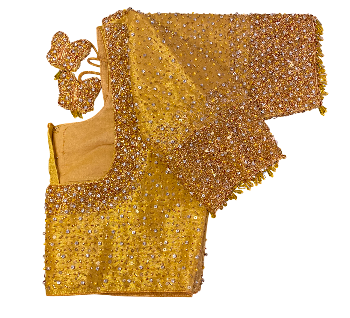 Aari Maggam work Party blouse 38"-44"|PrincessCut Non-Padded