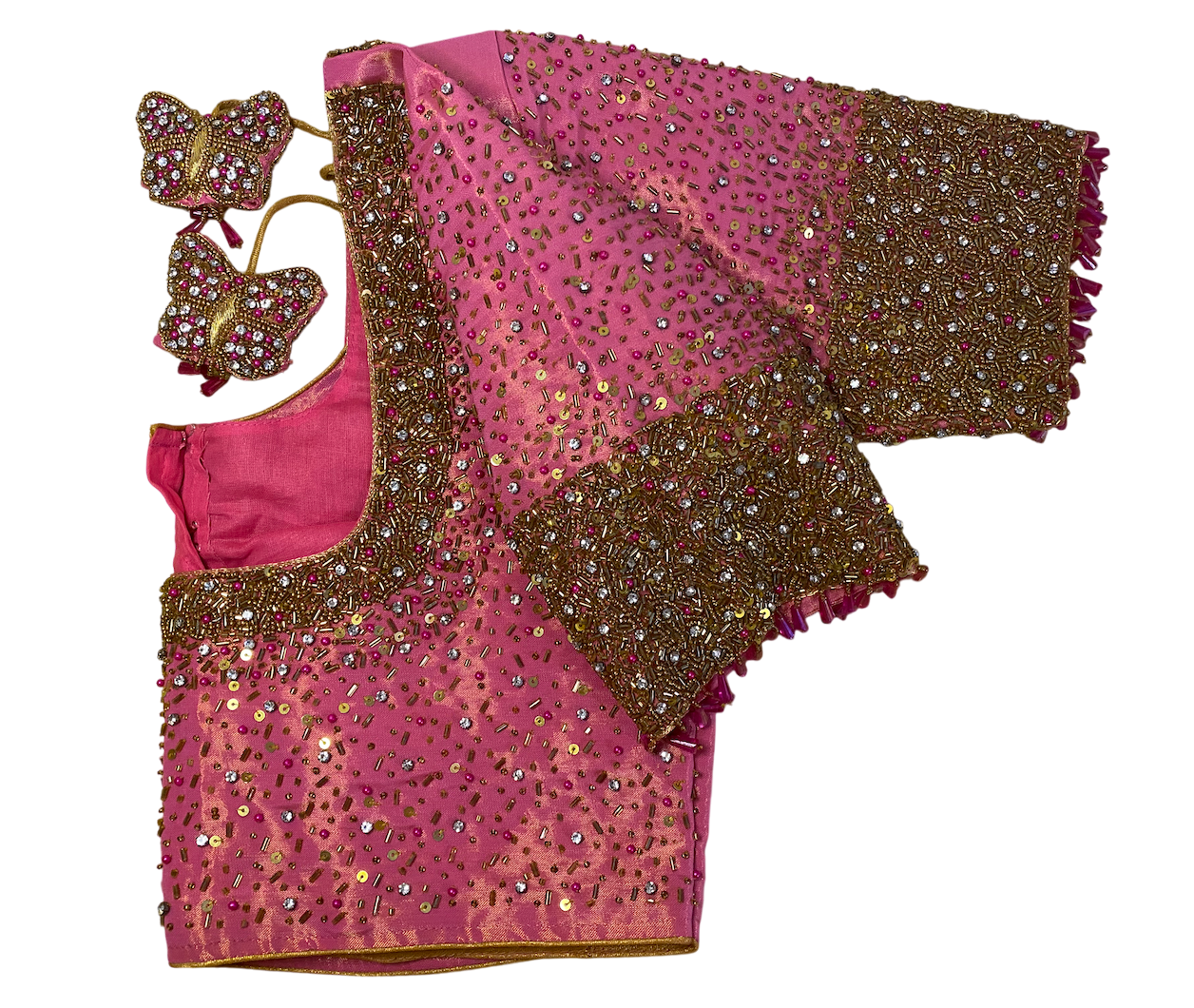 Aari Maggam work Party blouse 38"-44"|PrincessCut Non-Padded