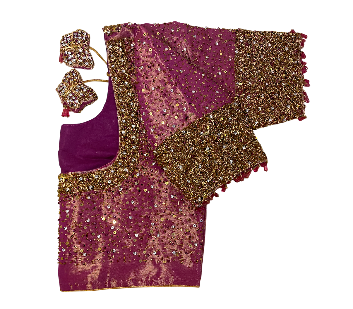 Aari Maggam work Party blouse 38"-44"|PrincessCut Non-Padded