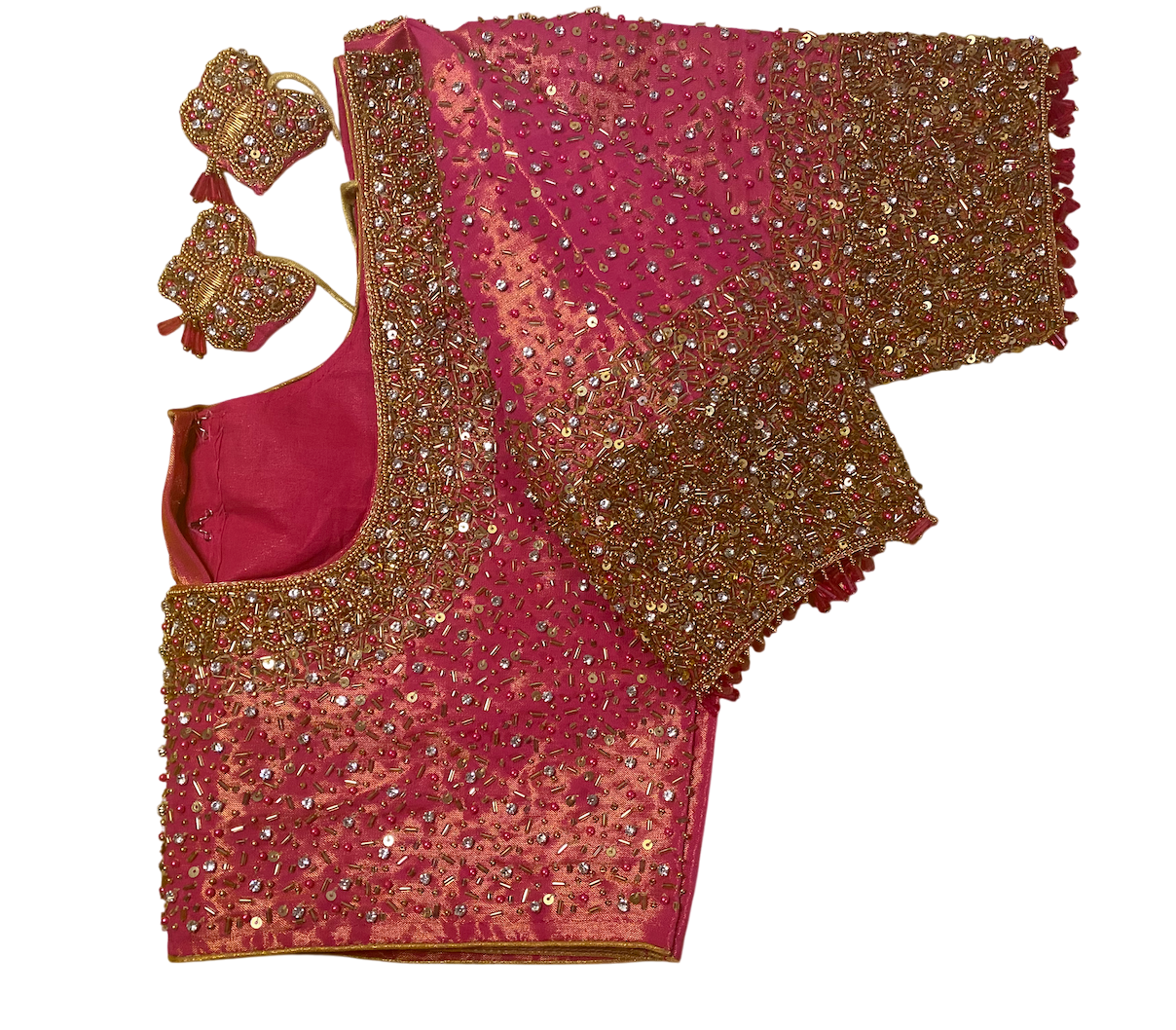 Aari Maggam work Party blouse 38"-44"|PrincessCut Non-Padded