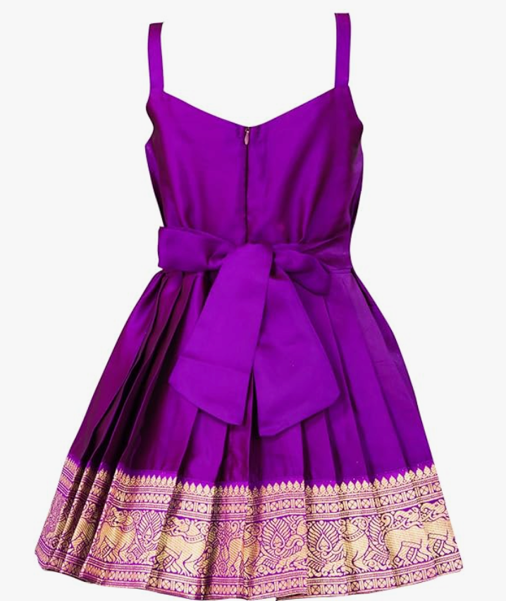 KidsDress|Frock Dress|PattuPavadai|South Indian Traditional Pattu Pavadai| Tapeta Silk