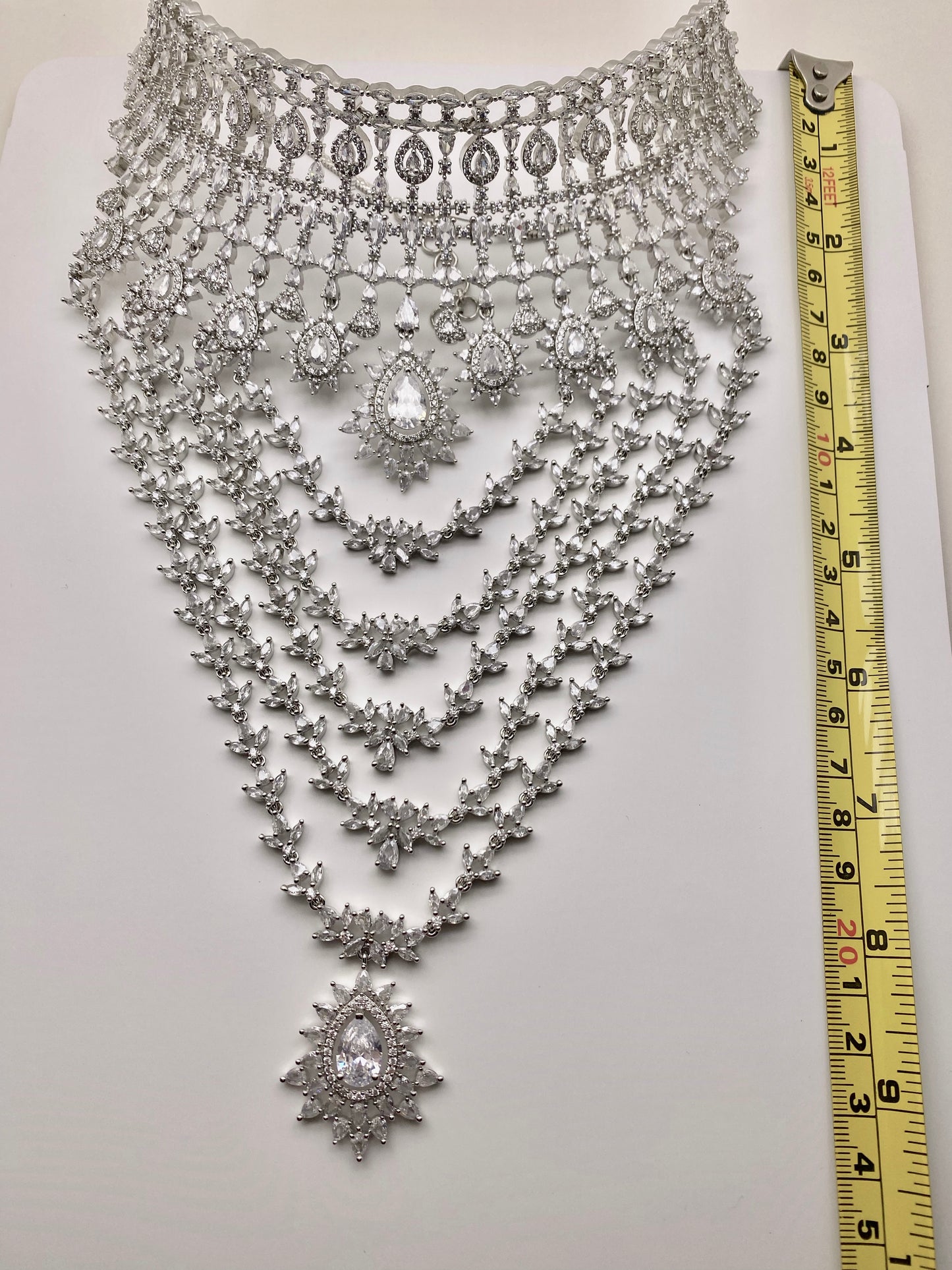 AD Choker with 5 layer Necklace