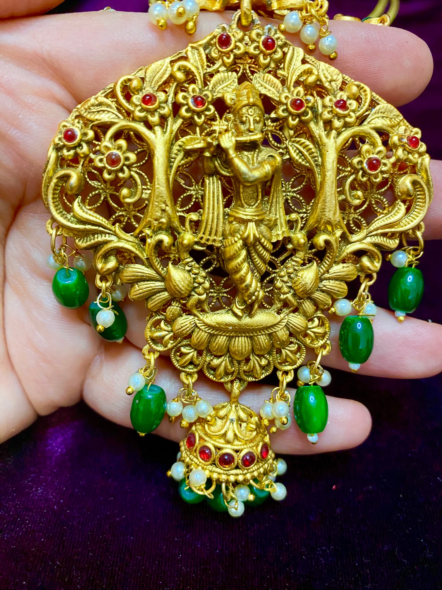 Matte Finish Haram| Krishna Design