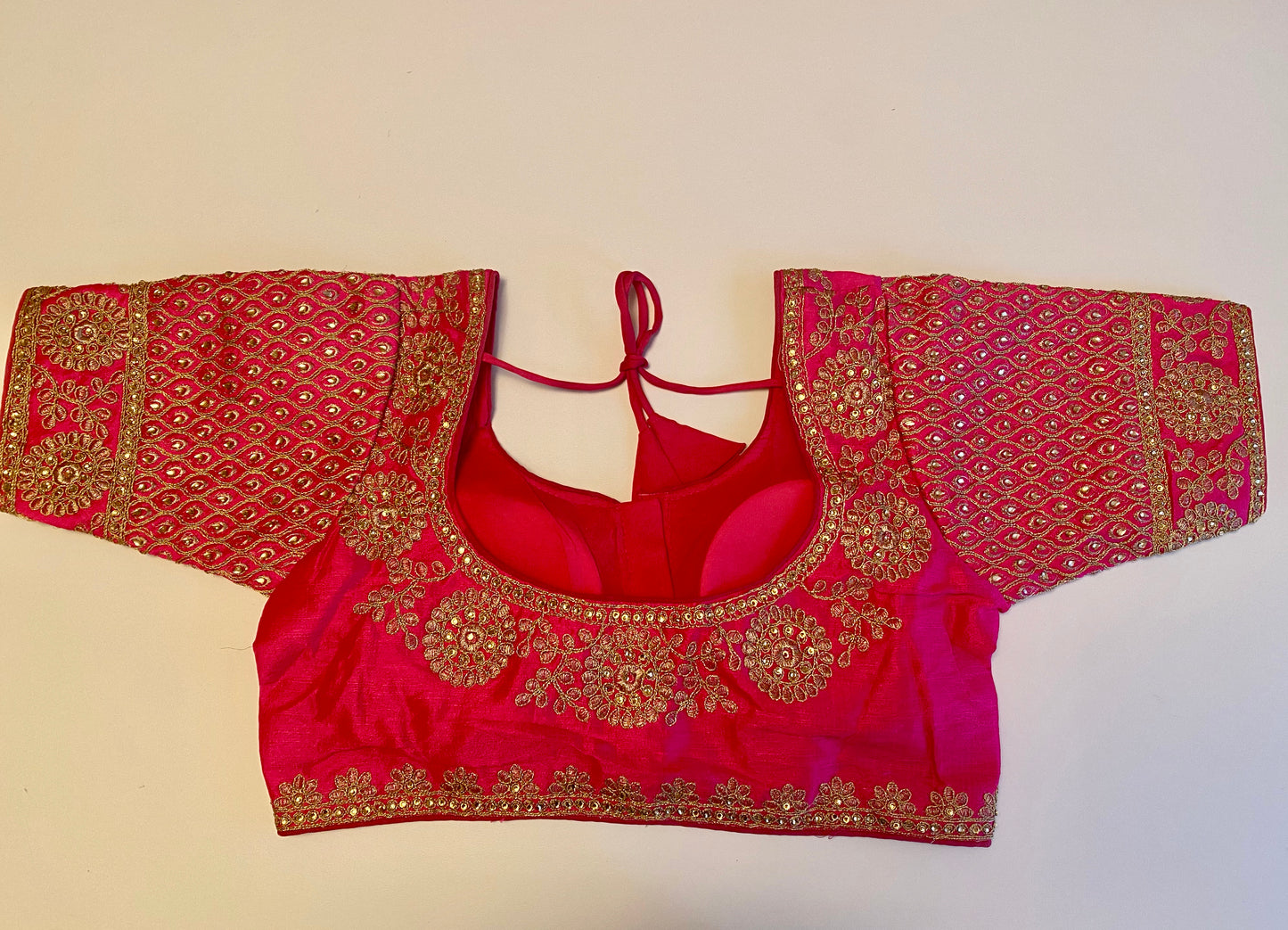 Embroidery Stone Work Padded Blouse - Size 36