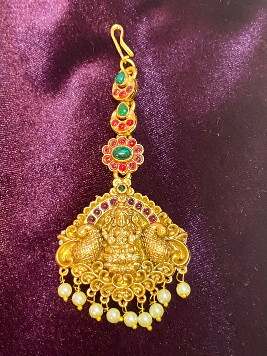 3D Laxmi and Peacock Maangtikka