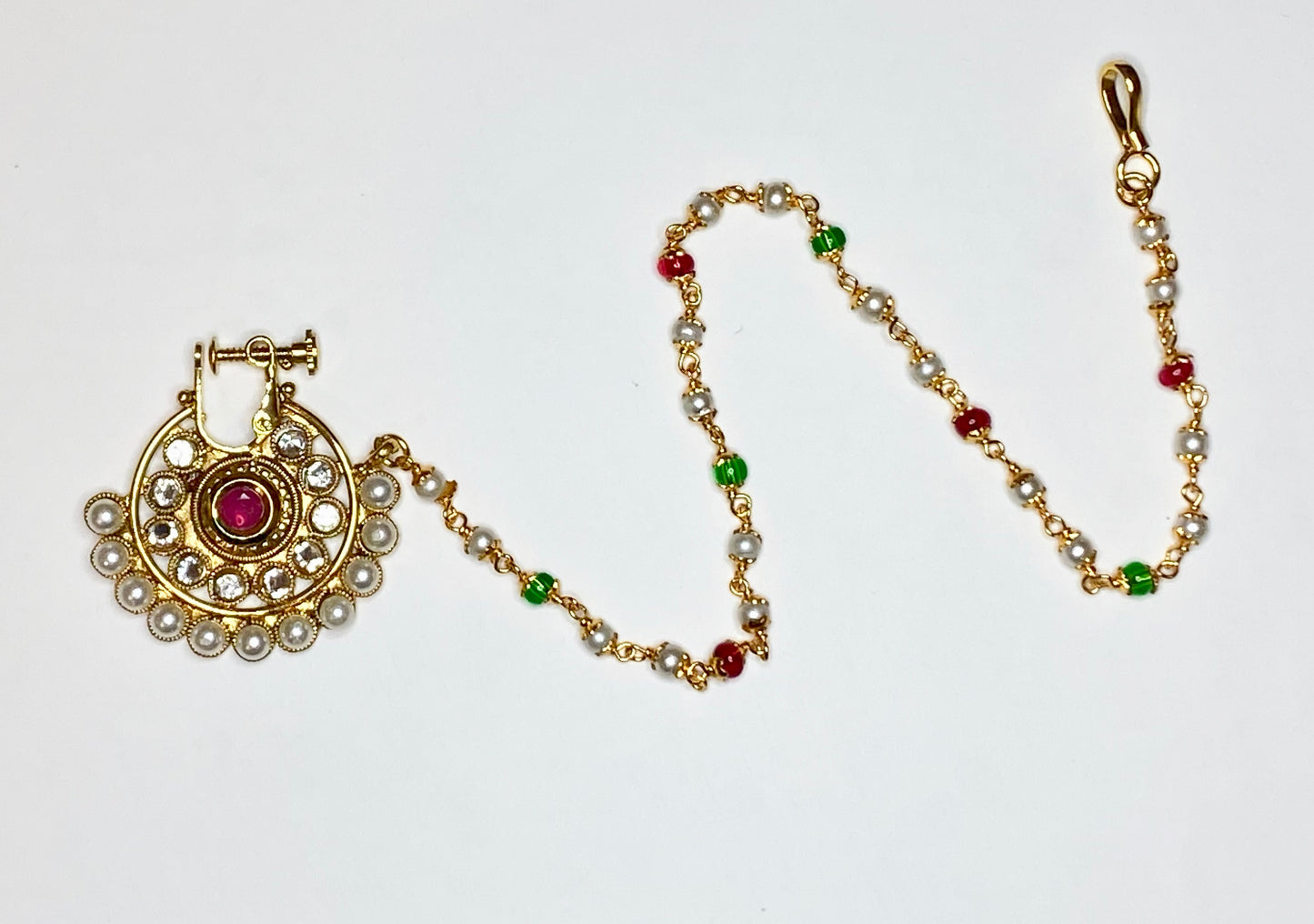 Maroon & Green Color Nath