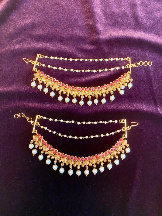 Antique Bridal Kanchain| Bridal Ear chain
