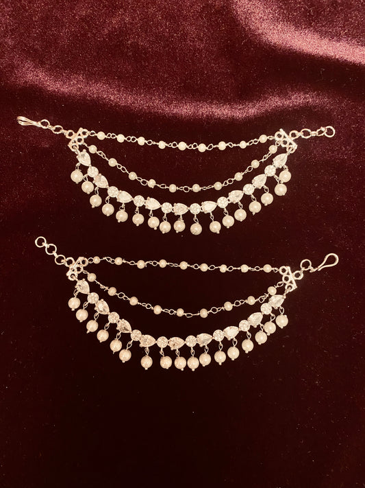 CZ  Bridal Kanchain | AD Bridal Earchain