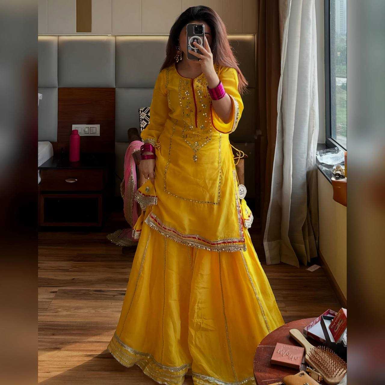 Georgette Sharara Salwar Suit