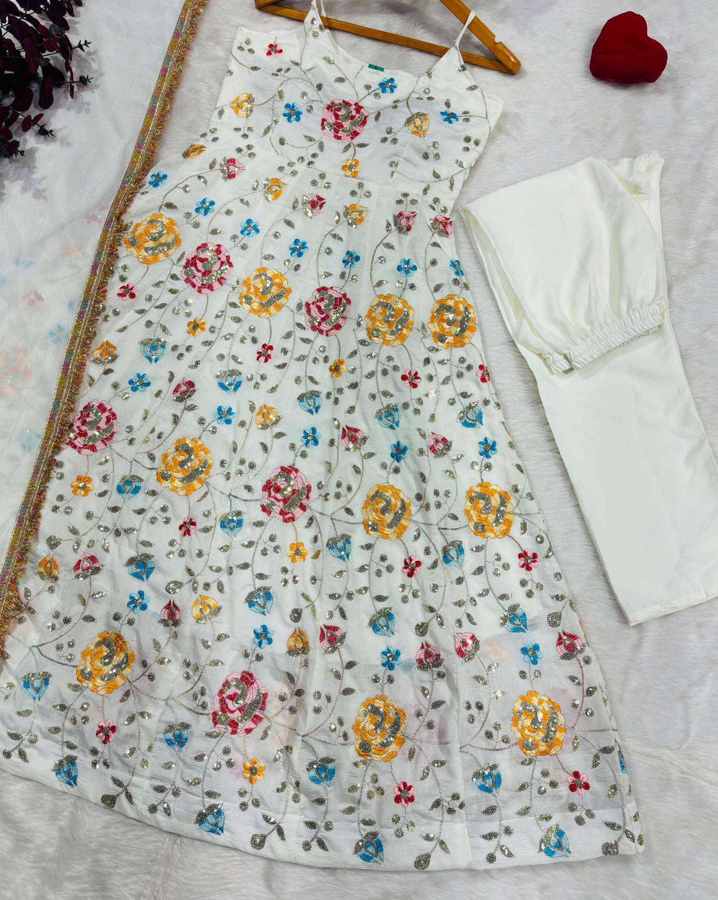 Embroidery Gown