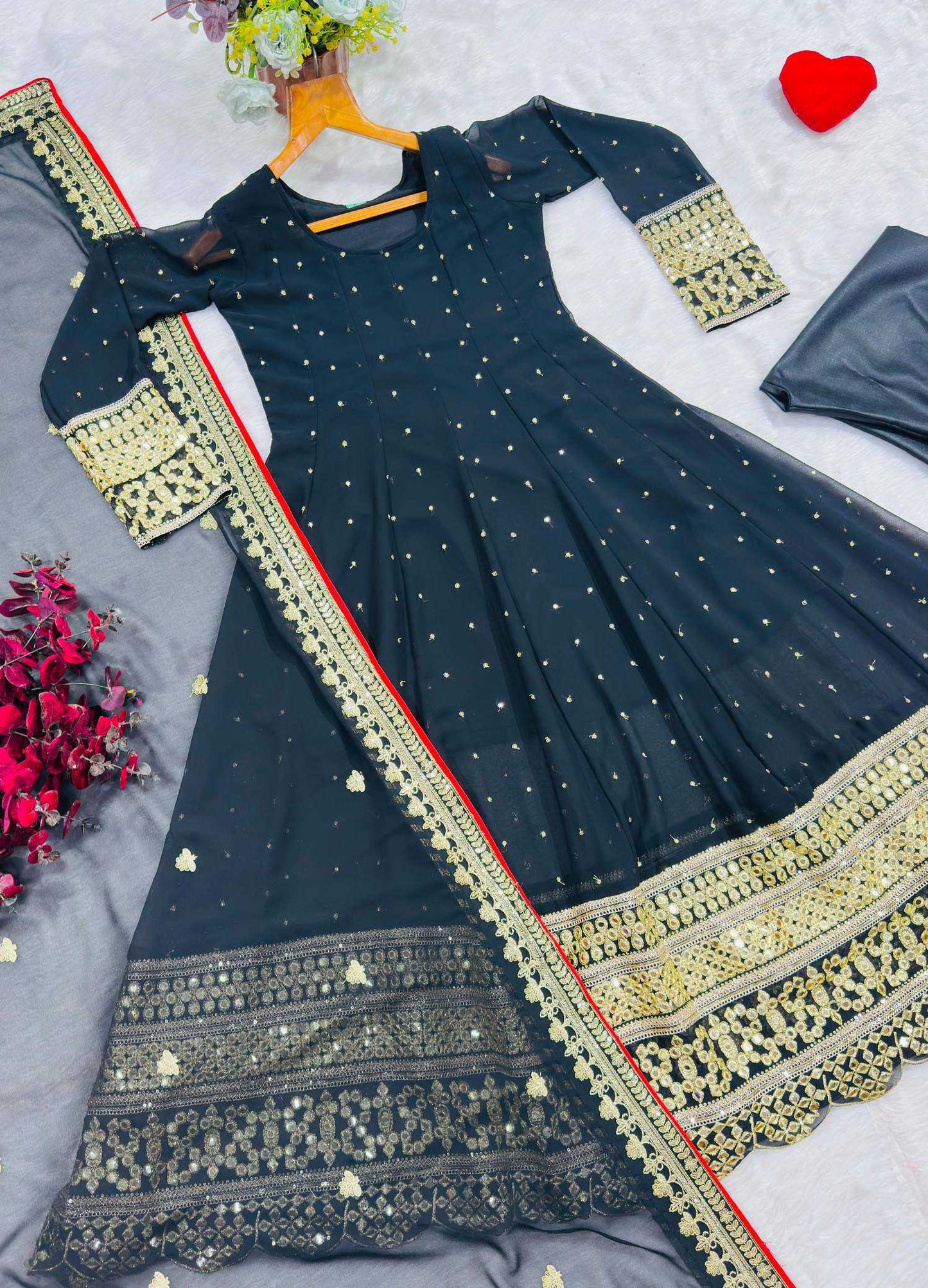 Embroidery Gown